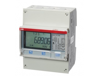 B23 112-100, licznik energii elektrycznej, 3 faz, bezpośr do 65A, en. czynna, klasa dokł B(1), Modbus/RS485, seria Steel,