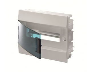 Obudowa MISTRAL41F podtynkowa drzwi przezroczyste 12M z listwą N+PE,