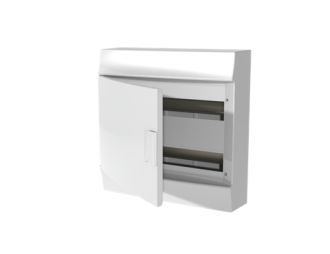 Obudowa MISTRAL41W natynkowa drzwi pełne 36M z listwą N+PE (2rzędy),