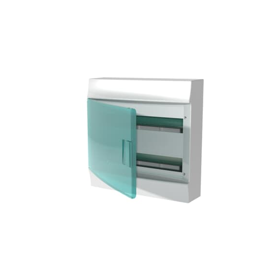 Obudowa MISTRAL41W natynkowa drzwi przezroczyste 36M z listwą N+PE (2rzędy)