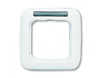 1721 NS-214-500^RAMKA 1-KROTNA Z OKIENKIEM I POLEM OPISOWYM POZIOMY-REFLEX-BIAŁY ALPEJSKI,