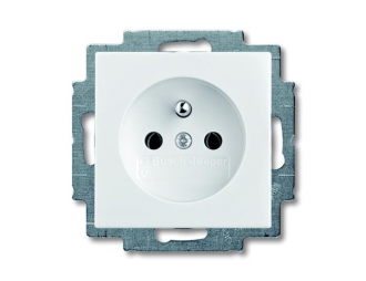 20 MUC-94-507^GNIAZDO Z UZIEMIENIEM Z SZYBKOZŁĄCZAMI. 2P+E. -BASIC55-BIAŁY ALPEJSKI,