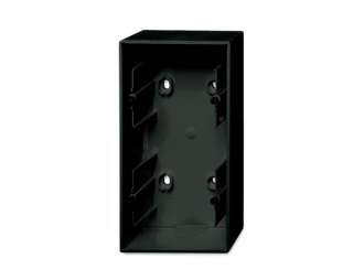 1702-95-507^ADAPTER NADTYNKOWY 2-KROTNY OBUDOWA DO MECHANIZMÓW I POKRYW Z RAMKAMI. -BASIC55-CZARNY-CHATEAU,