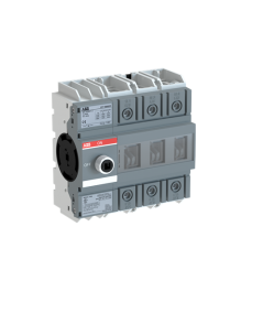 OT160G03 Rozłącznik izolacyjny 160A, 3P, napęd z przodu, bez wałka i rączki, osłona zacisków kablowych IP20, montaż na płycie m