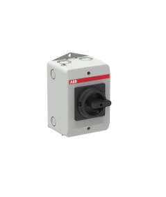 OTU16B4MS2 Rozłącznik w obudowie, 4P 400V AC22 16A, obudowa IP65 plastikowa, pokrętło czarne