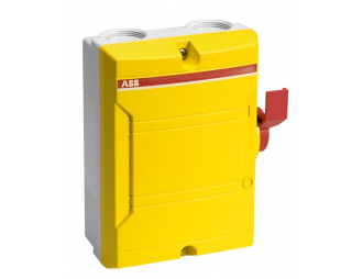 BWS425YTPSN Rozłącznik bezpieczeństwa w obudowie plastikowej, 4-bieg, 25A (AC23, 11kW), IP65, napęd boczny, jasnoszara obudowa,