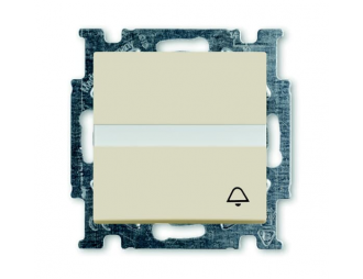 2026 UCN/KL-92-507 PRZYCISK (wizytówka/dzwonek),  BASIC55-KREMOWY,