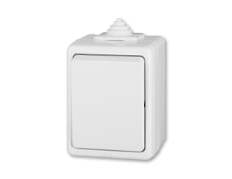 3553-80929 B PRZYCISK ZWIERNY IP44 -CLASSIC-BIAŁY,