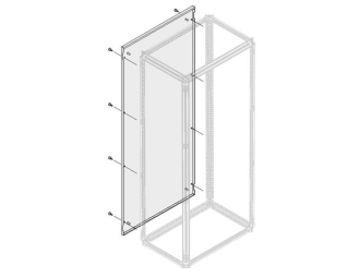 PPEA1860 ściana tylna wentylowana IP30 1800x600mm (WxS),