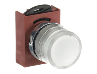 P9MPLBGD - przycisk kryty, podświetlany, monostabilny, biały,