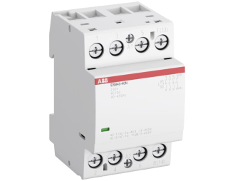 Stycznik ESB40-40N-01, 40A (AC-1/AC-7a), 22A (AC-3), 24V AC/DC, 4NO,