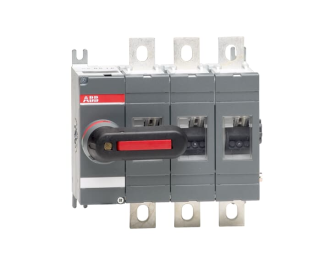 OT250E03K rozłącznik izolacyjny 250A, 3P, napęd z przodu, z rączką mocowaną na aparacie, montaż na płycie montażowej, zestaw śr,