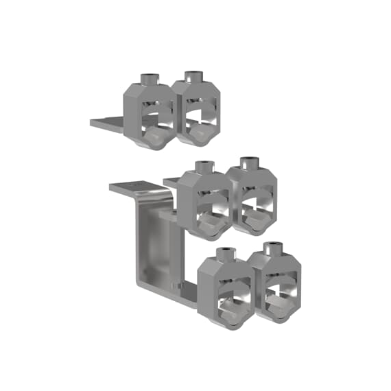 DVC-ZLBM123-SWBD Zestaw do podwójnej V-klemy 2x240 mm2, w zestawie 6 sztuk V-klem aluminiowych