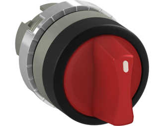 P9MSLD0R - łącznik pokrętny podświetlany czerwony 2 położenia stabilne,