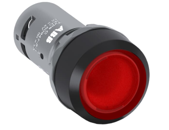 Przycisk monostabilny wklęsły 1NO czerwony CP1-12R-10,