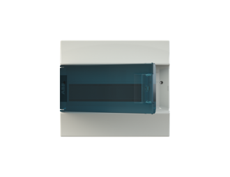 Obudowa MISTRAL41W natynkowa drzwi przezroczyste 12M z listwą N+PE,