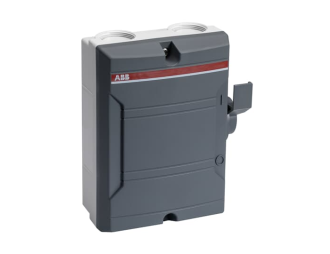 BW440TPSN rozłącznik w obudowie plastikowej, 4-bieg, 40A, IP65, napęd boczny, jasnoszara obudowa z ciemnoszarą pokrywą, membran,