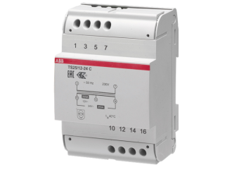 TS25/12-24C Transformator z bezpieczną izolacją 12-24V,