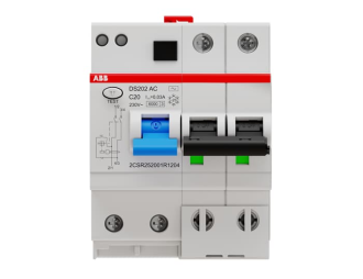 DS202 AC-C20/0,03 Wył. różn.-prąd. z blokiem nadmiarowym,