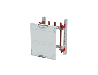 MBS128 zestaw - moduł z Szynami Cu 30x5mm zamocowanymi pionowo do samodzielnego montażu.,