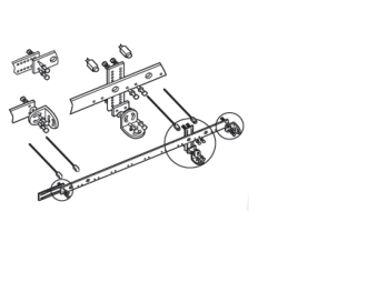 Zestaw uchwytów do montażu czujnikow IR,