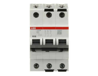 S303P-B6 wyłącznik nadmiarowo-prądowy | 3P | char. B | 6A | 25kA | AC |,