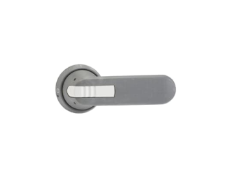 OHG125J12 Rączka szara IP65, długość 125mm, na wałek 12mm, oznaczenie: I-0, blokada kłódkowa w pozycji 0, blokada drzwi w pozyc,