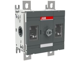 OT200E11 Rozłącznik izolacyjny 200A, 2P, napęd z przodu, bez wałka i rączki, montaż na płycie montażowej, zestaw śrub do zacisk,