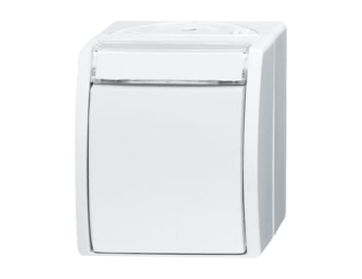 2601/6 WN-54^WYŁĄCZNIK KOŁYSKOWY SCHODOWY Z POLEM OPISOWYM. STOPIEŃ OCHRONY: IP44 -OCEAN-BIAŁY ALPEJSKI,