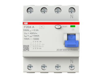 F204 A-100/0.5 wyłącznik różnicowo-prądowy | 4P | A | 100A | 500mA | bezzwłoczny |,