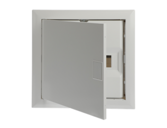 UK612E2 obudowa modułowa biała p/t, 12M, IP30, 63A, II klasa, 372x384x97mm (WxSxG) | szyny DIN | drzwi pełne | N+PE śrubowe,